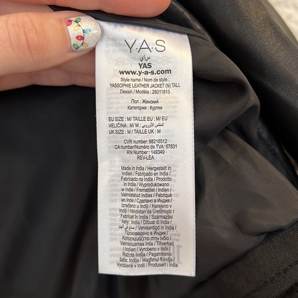 ASOS // YAS Leather Jacket - Picture 11 of 14